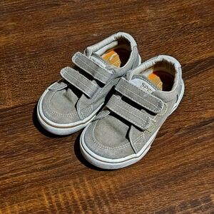 Kids Sperry Top Siders khaki 7.5M velcro
